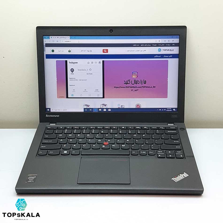 خرید لپ تاپ استوک لنوو مدل Lenovo ThinkPad X240 با مشخصات Intel Core i5 4300U - intel HD 4600 دارای مهلت تست و گارانتی رایگان/ محصول Lenovo سال 2014 - 2015