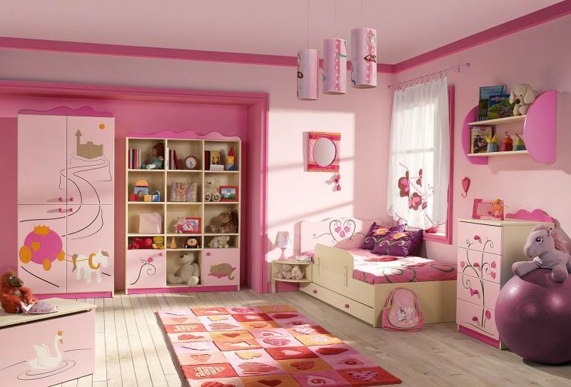رنگ صورتی اتاق کودک