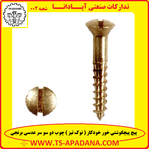 پیچ خودکار برنجی+پیچ چوب برنجی+پیچ رولپلاکی برنجی+پیچ چوب سر عدسی+پیچ عدسی خودکار برنجی