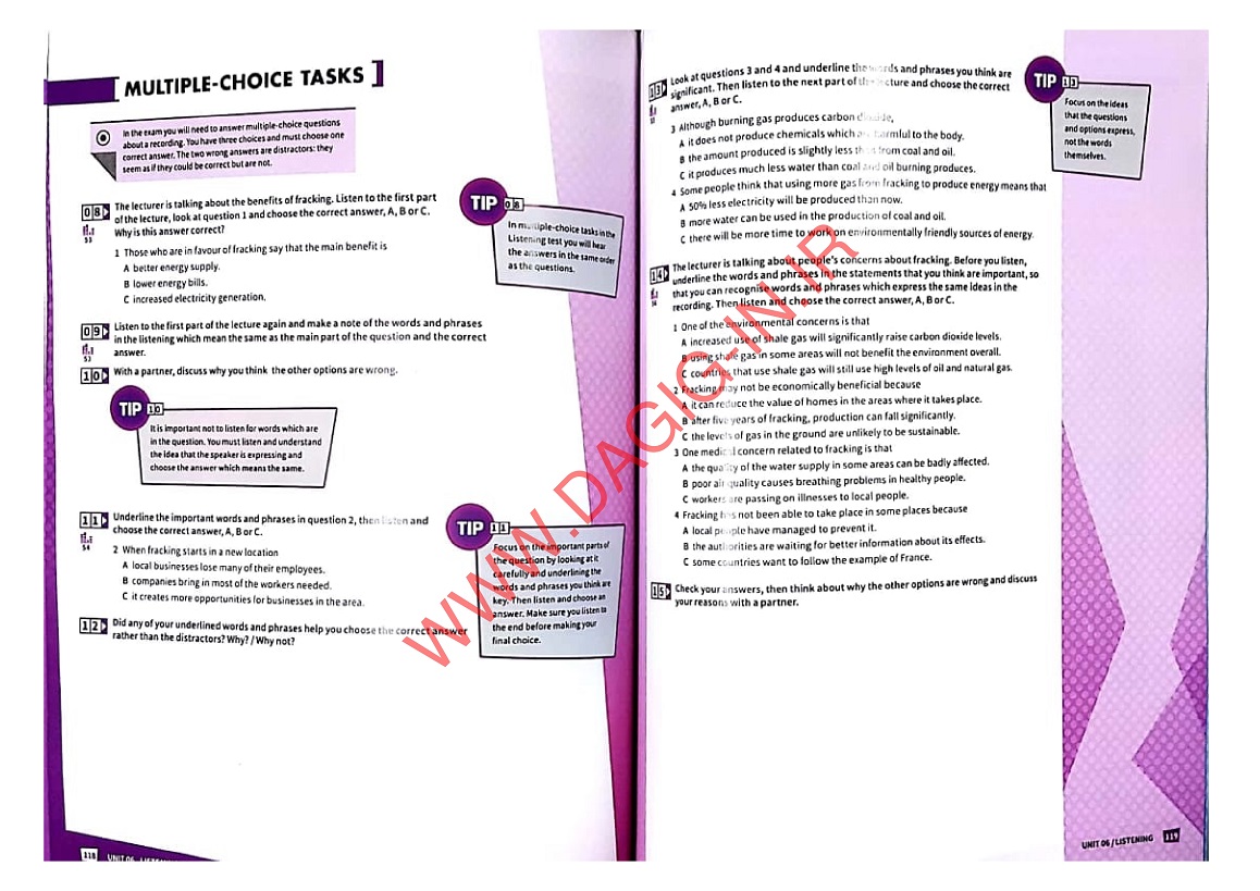نمونه صفحه از کتاب Mindset for IELTS 2 مایندست فور آیلتس