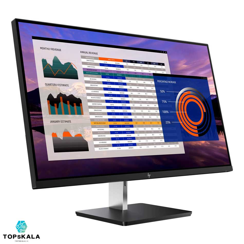 مانیتور آکبند اچ پی مدل S270N محصول شرکت HP با سایز 27 اینچ و کیفیت تصویر 4K دارای مهلت تست و گارانتی رایگان