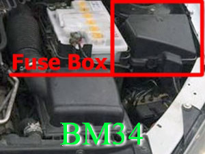 فیوزهای جعبه فیوز موتور دلفی 206 فرانسه BM34-BSM