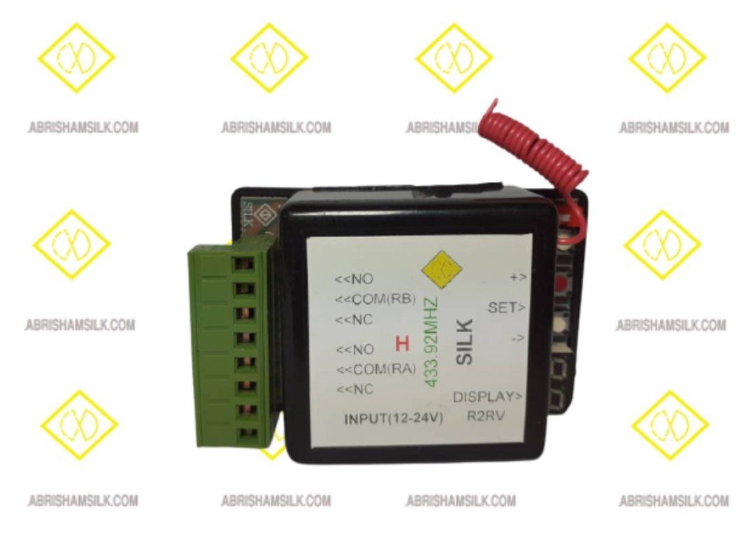 رسیور دو رله مدار فرمان جک پارکینگی درب اتوماتیک ابریشم