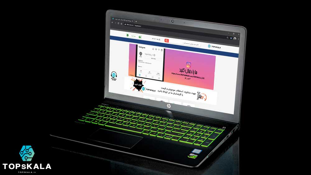 لپ تاپ استوک اچ پی مدل HP Pavilion Notebook 15-bc401TX ALL با مشخصات nVidia GTX 1050 Ti - Intel Core i5 8300H دارای مهلت تست و گارانتی رایگان / محصول HP